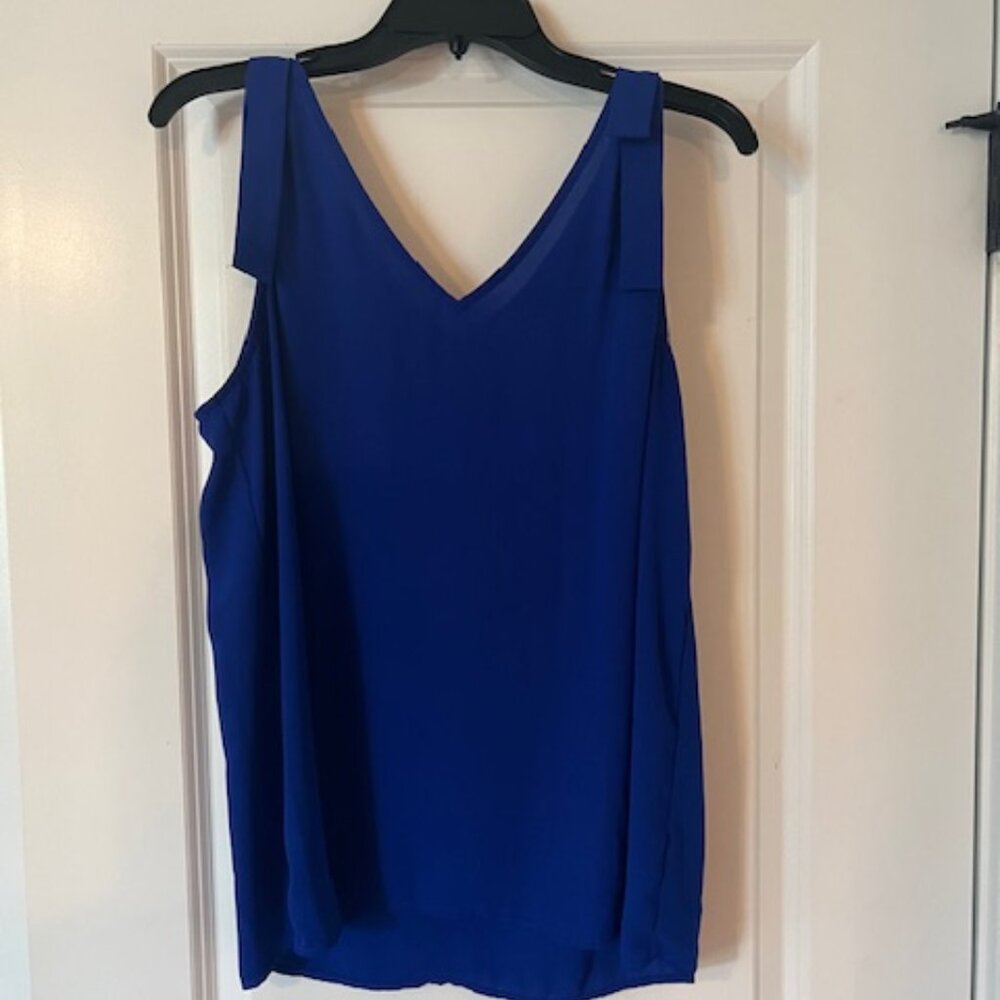 Royal Blue Chiffon Tank
